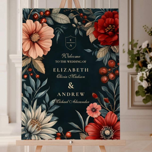 Mörk Victorian Romantik Bröllop Inbjudningar (Skapare uppladdad)