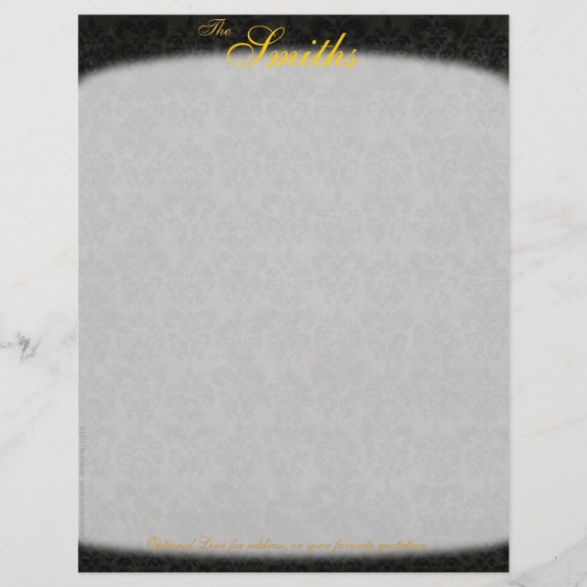 Mörk Viktorian Letterhead (ensidig) Brevhuvud (Framsida)