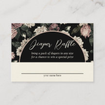 Mörk Vintage Blommigt Babykläder, hårklämma