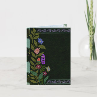 Mörk Vintage för estetisk Elegant Botanisk Blommig Inbjudan