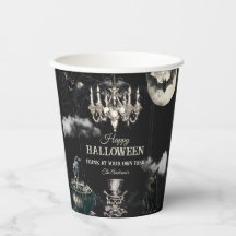 Mörk Vintage Gotisk Skalle Årlig Halloweenfest