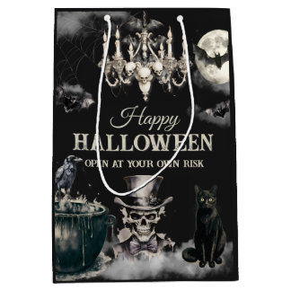 Mörk Vintage Gotisk Skalle Årlig Halloweenfest