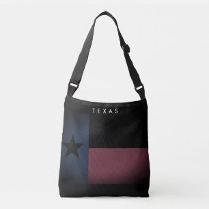 Mörk vintage Texas flagga anpassningsbar-säck Axelväska