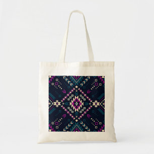 Mörk, vintagens geometri, Navajo. Tygkasse