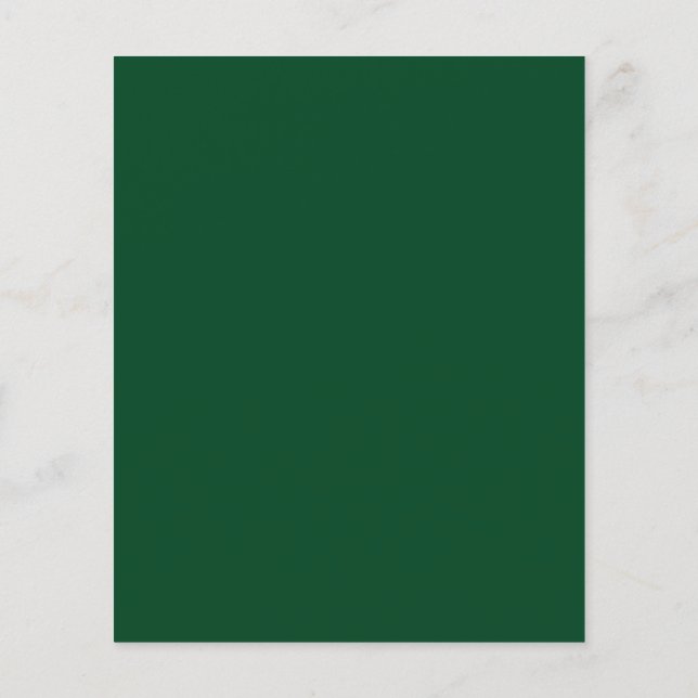 Mörk vintergrön flygblad (Baksidan)
