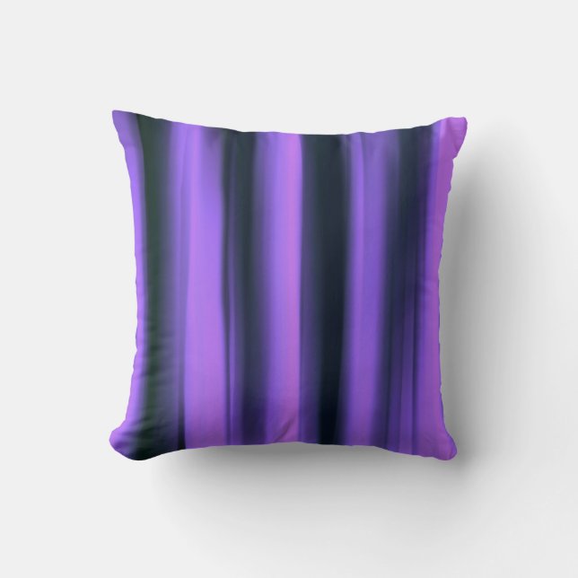 Mörk Violet Abstrakt Art Kudde (Framsida)