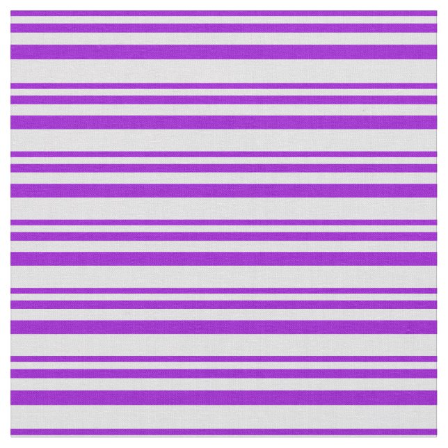 Mörk Violet & Lavender Stripe Mönster Tyg (Närbild)