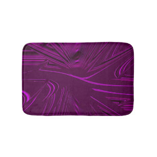 Mörk Violet, Lila, Magenta Faux Brocade Badrumsmatta