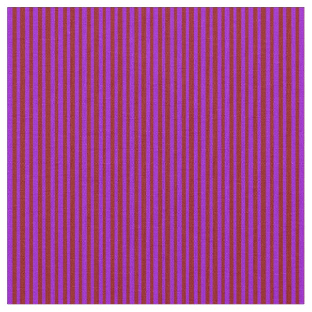 Mörk Violet och Mörk Red Färgad Rand Tyg (Närbild)