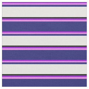 Mörk Violet, Violet, Midnight Blue, White & Black Tyg