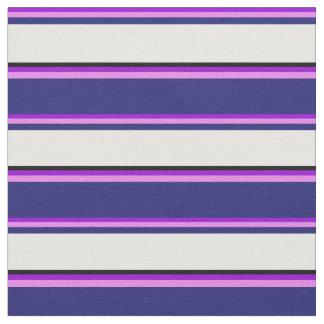 Mörk Violet, Violet, Midnight Blue, White & Black Tyg