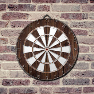 Mörk Walnut Midhundsmodern Darttavla