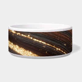 Mörk Walnut Wood Grain med mousserande floder Guld