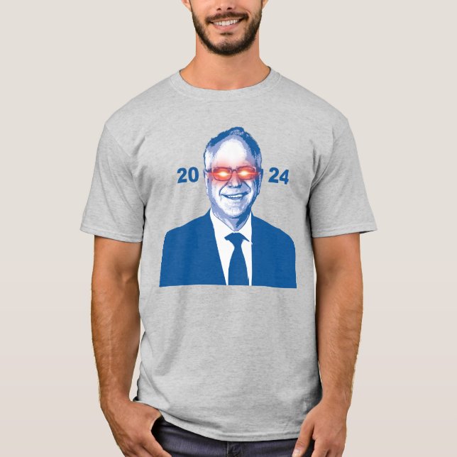 Mörk Walz 2024 T Shirt (Framsida)