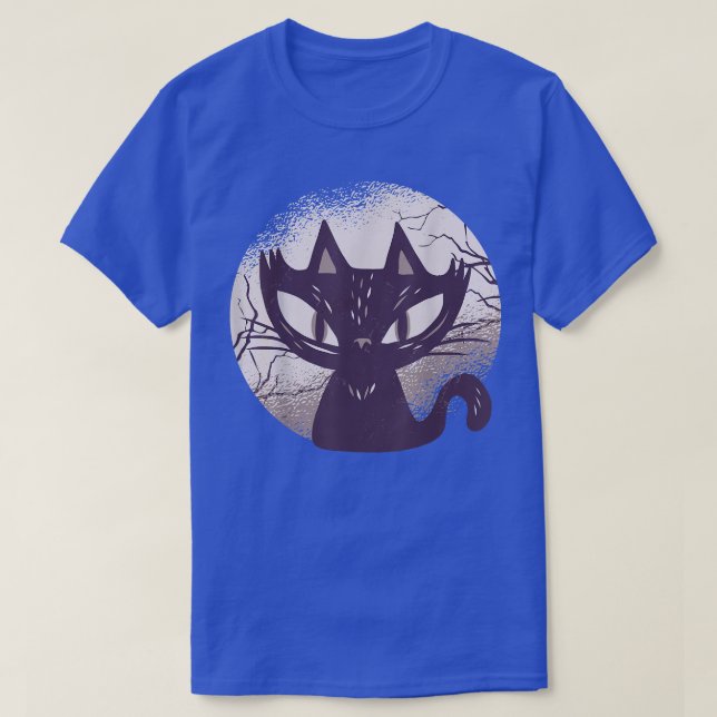 Mörk Witch Cat 570 T Shirt (Design framsida)