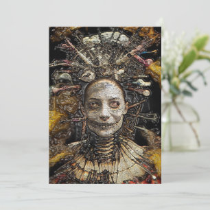 Mörk Witch Halloween Inbjudningar