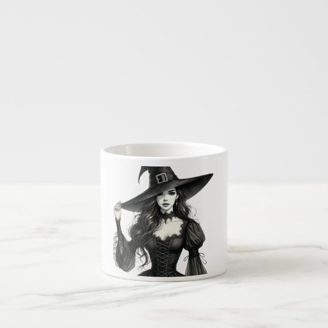 Mörk Witch Magic Mugg Espressomugg (Framsidan)