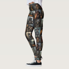 Mörk Witches Collage Leggings - Spooky