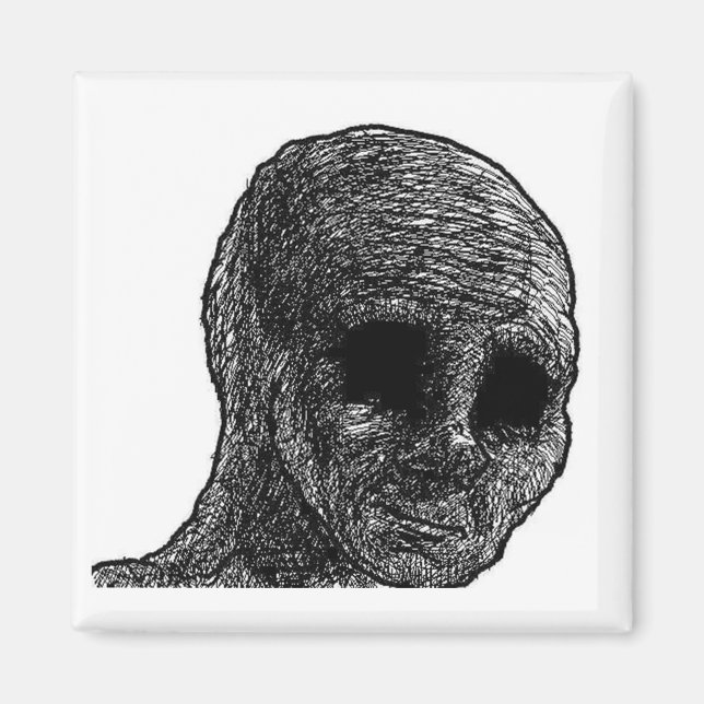 Mörk Wojak magnet (Framsidan)