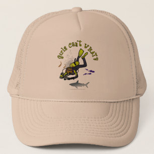 Mörk Woman Scuba Diver Truckerkeps