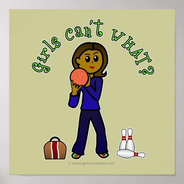 Mörk Womens Bowling Poster (Framsidan)