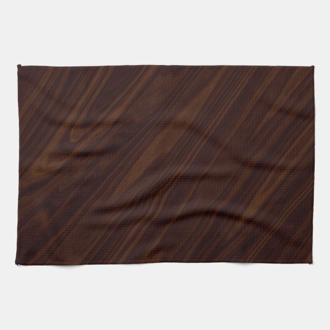 Mörk wood bakgrund kökshandduk (Horisontell)