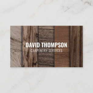 Mörk Wood Grain Professionell Carpenter Woodworke Visitkort