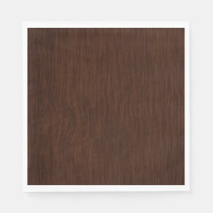Mörk Wood Grain-synbakgrund Pappersservett