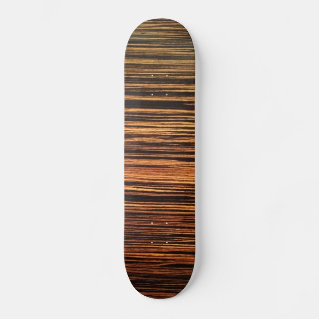 Mörk Wood Veneer Skateboard Bräda 21,5 Cm (Framsida)