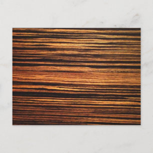 Mörk Wood Veneer Vykort