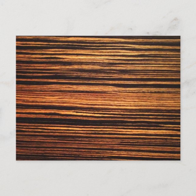 Mörk Wood Veneer Vykort (Framsida)