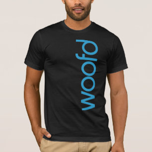 Mörk "Woofd" T-tröja T Shirt