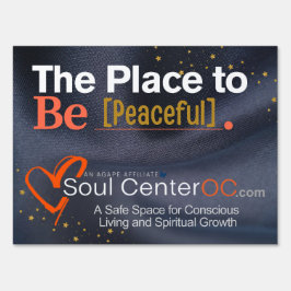 Mörk Yard Sign - Ställe ska vara fredligt