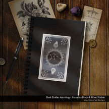 Mörk Zodiac Astrology: Aquarius Black & Silver