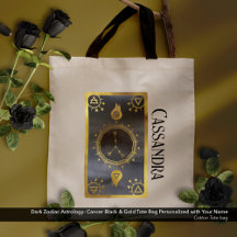 Mörk Zodiac Astrology: Cancer Black Guld Namn