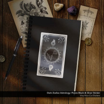 Mörk Zodiac Astrology: Pisces Black & Silver