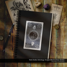 Mörk Zodiac Astrology: Scorpio Black & Silver