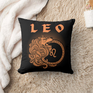 Mörk Zodiak - Lejonet Medeltida astrologiskonst Kudde