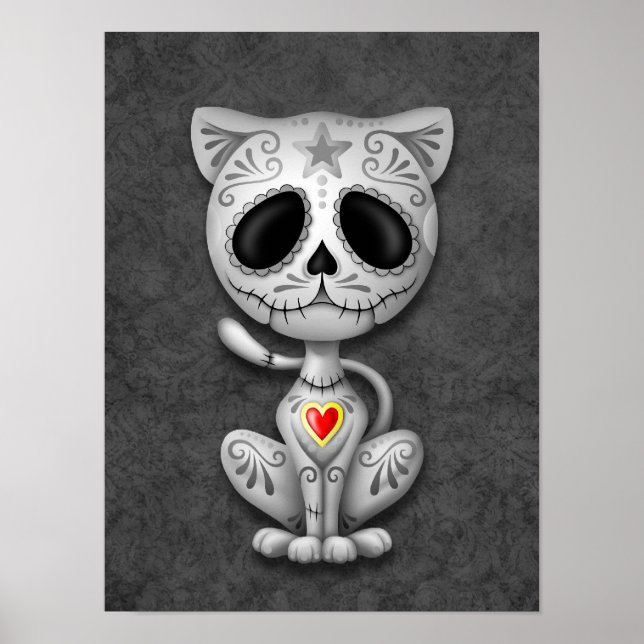Mörk Zombie Sugar Kitten Poster (Framsidan)