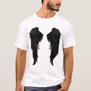 Mörka Änglavingar Grafisk T-Shirt