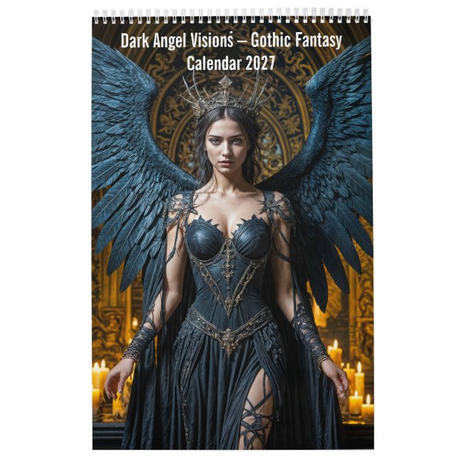 Mörka Änglavisioner – Gotisk Fantasykalender Kalender (Omslag)