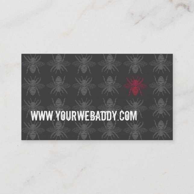 Mörka bin Bizcard Visitkort (Framsida)