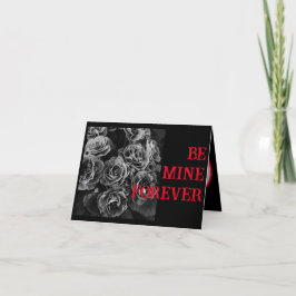 Mörka Blommor Alla Hjärtans Dag Kort
