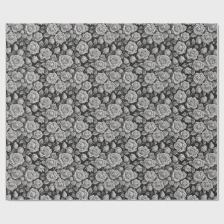 Mörka Blommor Svarta Gråa Rosor Estetik Presentpapper