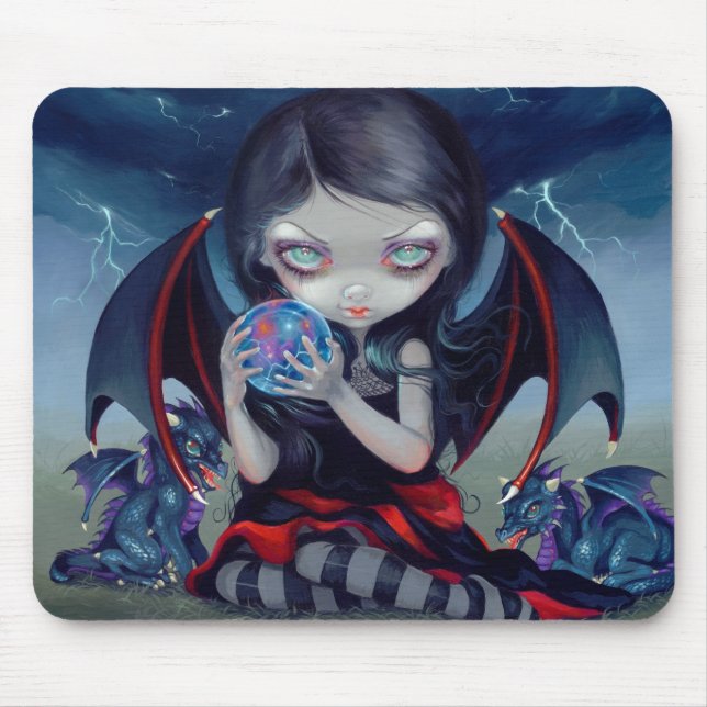 "Mörka Dragonling" Mousepad Musmatta (Framsidan)