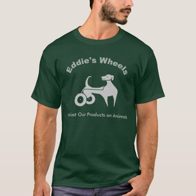 Mörka Eddies hjul T-shirt (Framsida)