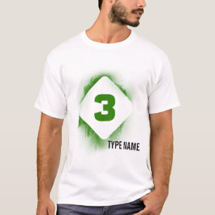 Mörka Eden stencilerar - 3 T Shirt