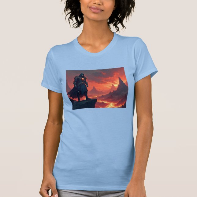 Mörka Flammens Riddare T Shirt (Framsida)