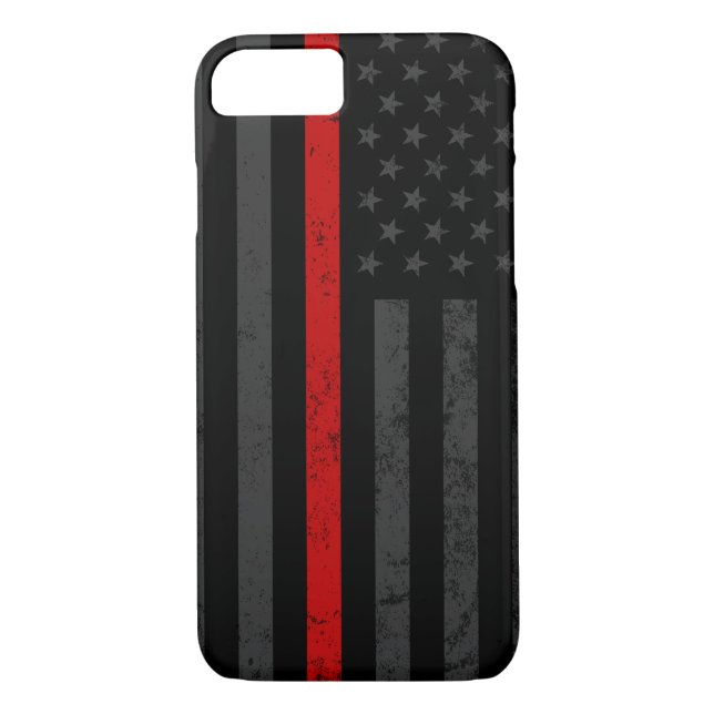 Mörka Grungy avfyrar kämpeflagga Case-Mate iPhone Skal (Baksida)