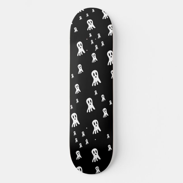 Mörka Halloween-spöken  Mini Skateboard Bräda 18,5 Cm (Framsida)